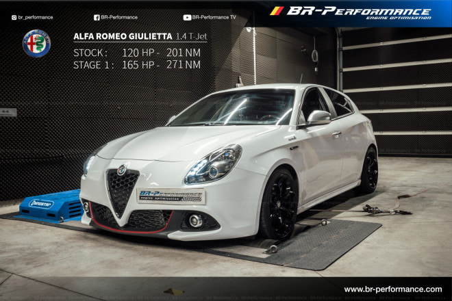 Alfa Romeo Giulietta 1.4 T-Jet stage 1 - BR-Performance Luxembourg -  Professional chiptuning