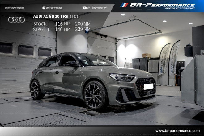 Audi A1 GB 30 TFSI - (1.0T) stage 1 - BR-Performance Luxembourg