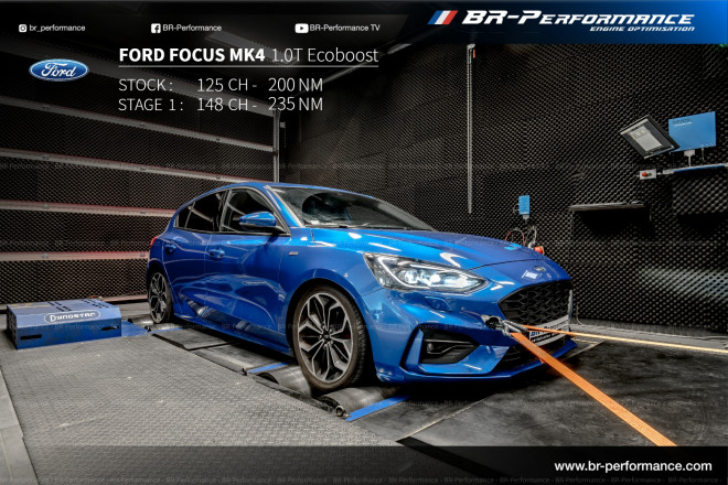 Ford Focus Mk4 1.0T Ecoboost Stufe 1 - BR-Performance Luxembourg