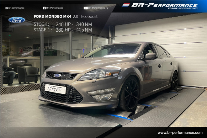 Ford Mondeo 2.0T Ecoboost Stufe 1 - BR-Performance Luxembourg -  Professional chiptuning