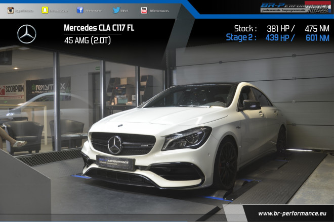 Mercedes Cla C117 45 Amg Stufe 2 Br Performance Luxembourg Professional Chiptuning