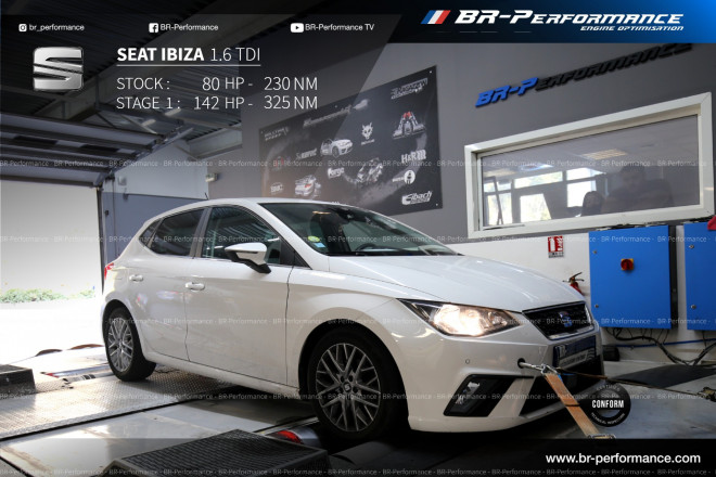 Seat Ibiza 6J 1.6 TDi stage 1 - BR-Performance Luxembourg - Professional  chiptuning